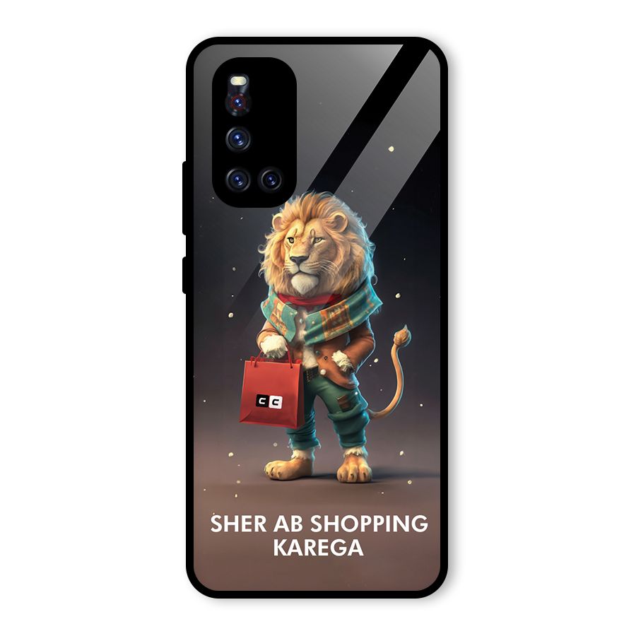 Shopping Sher Glass Back Case for Vivo V19