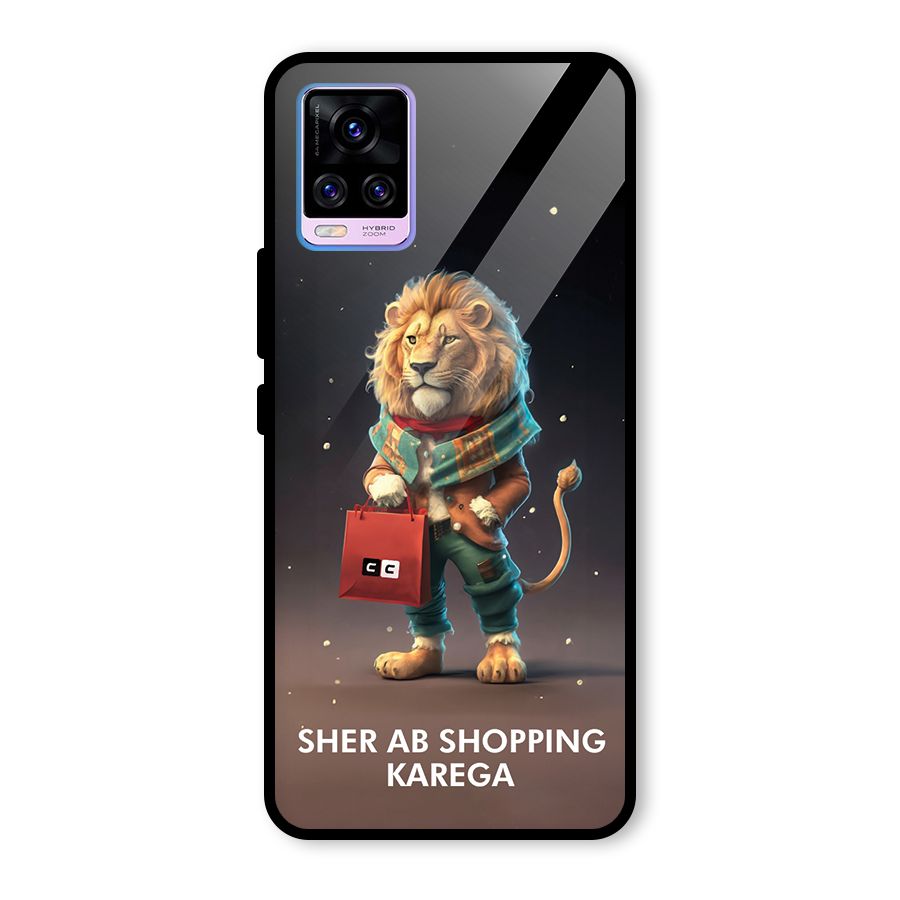 Shopping Sher Glass Back Case for Vivo V20 Pro