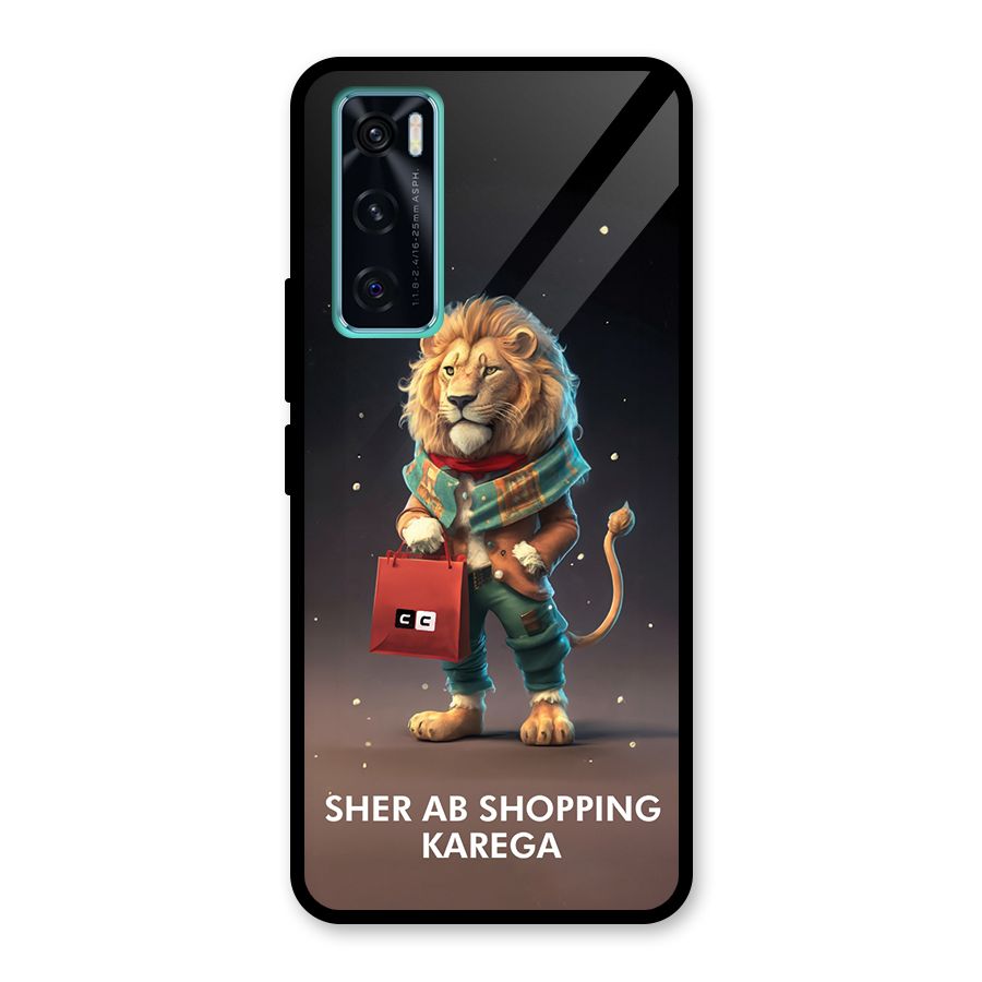 Shopping Sher Glass Back Case for Vivo V20 SE
