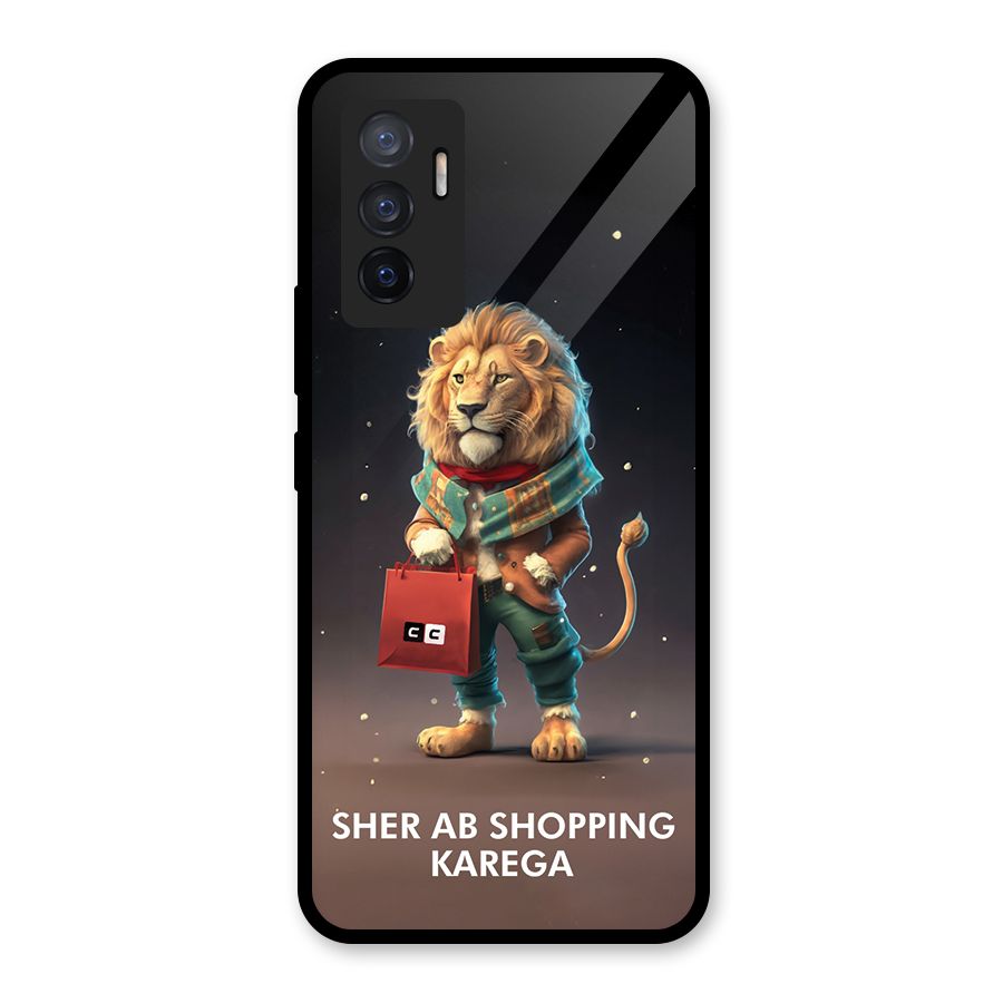 Shopping Sher Glass Back Case for Vivo V23e