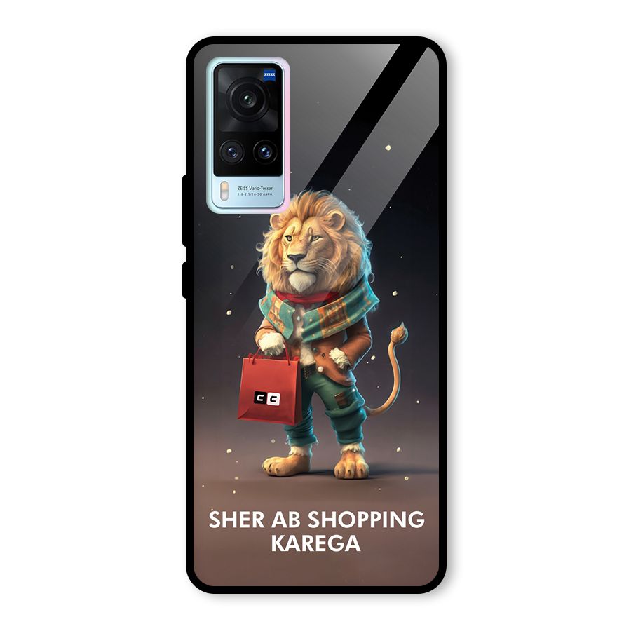 Shopping Sher Glass Back Case for Vivo X60