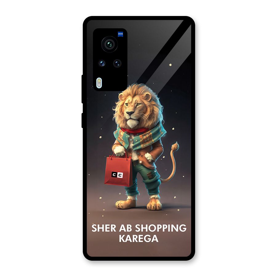 Shopping Sher Glass Back Case for Vivo X60 Pro
