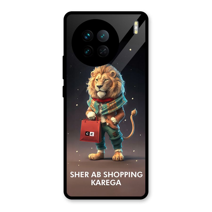 Shopping Sher Glass Back Case for Vivo X90