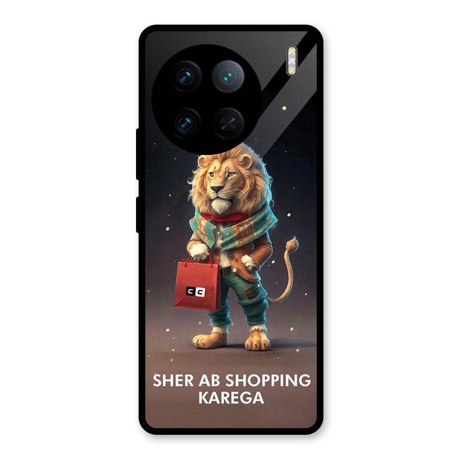 Shopping Sher Glass Back Case for Vivo X90 Pro