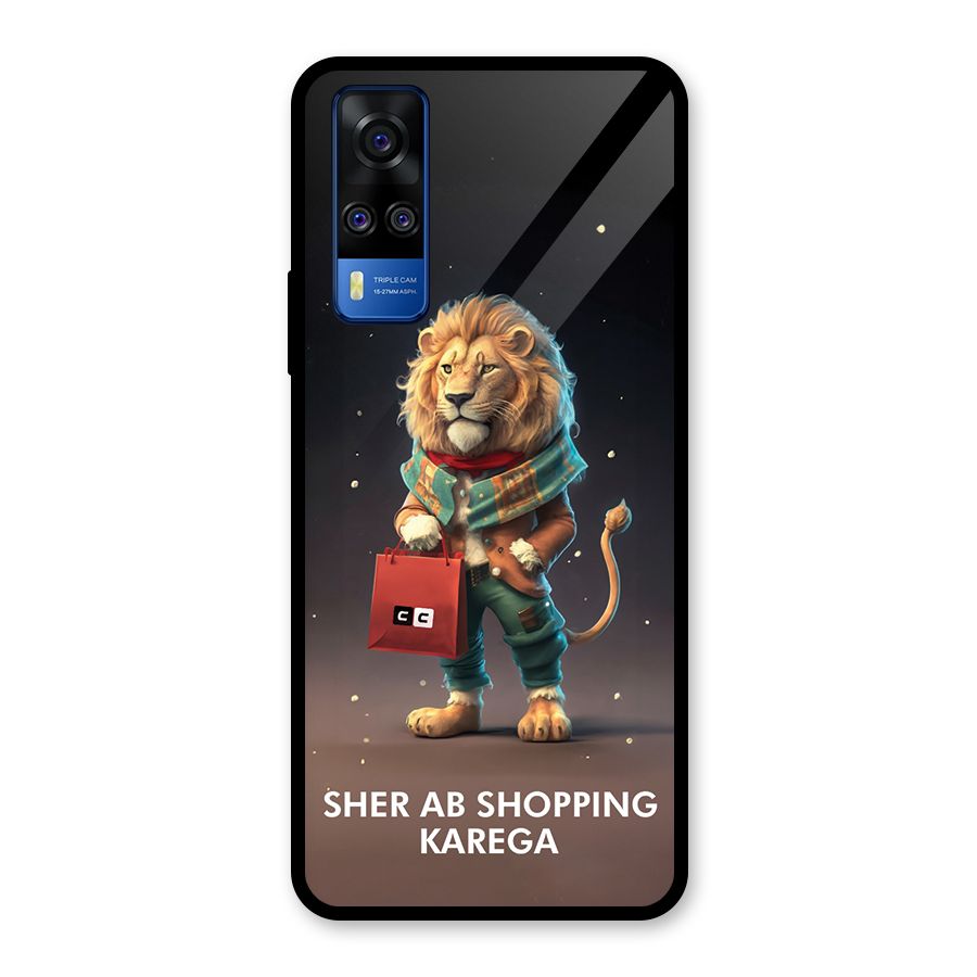 Shopping Sher Glass Back Case for Vivo Y31