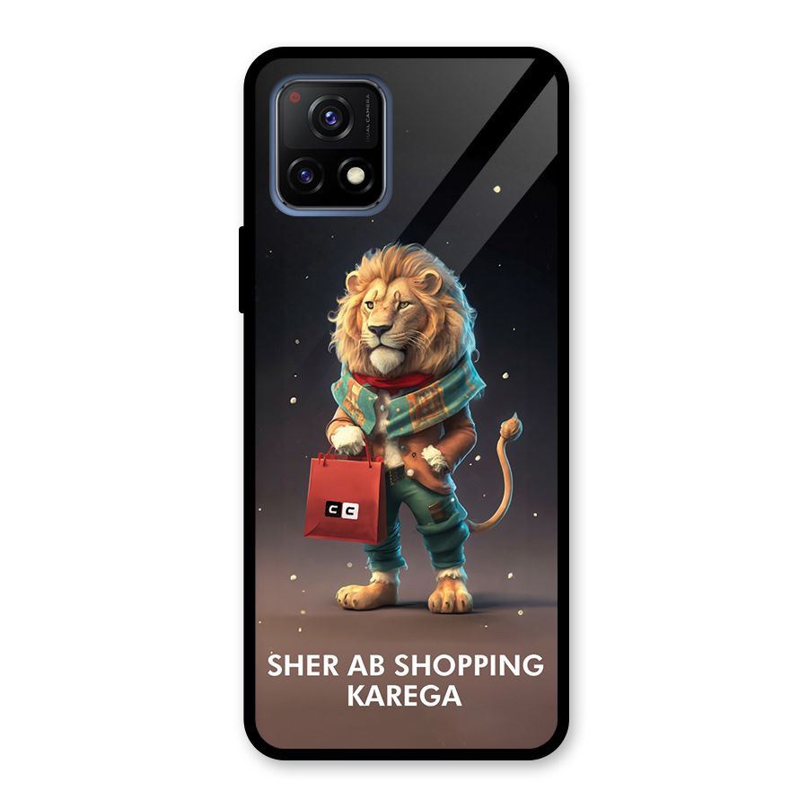 Shopping Sher Glass Back Case for Vivo Y72 5G