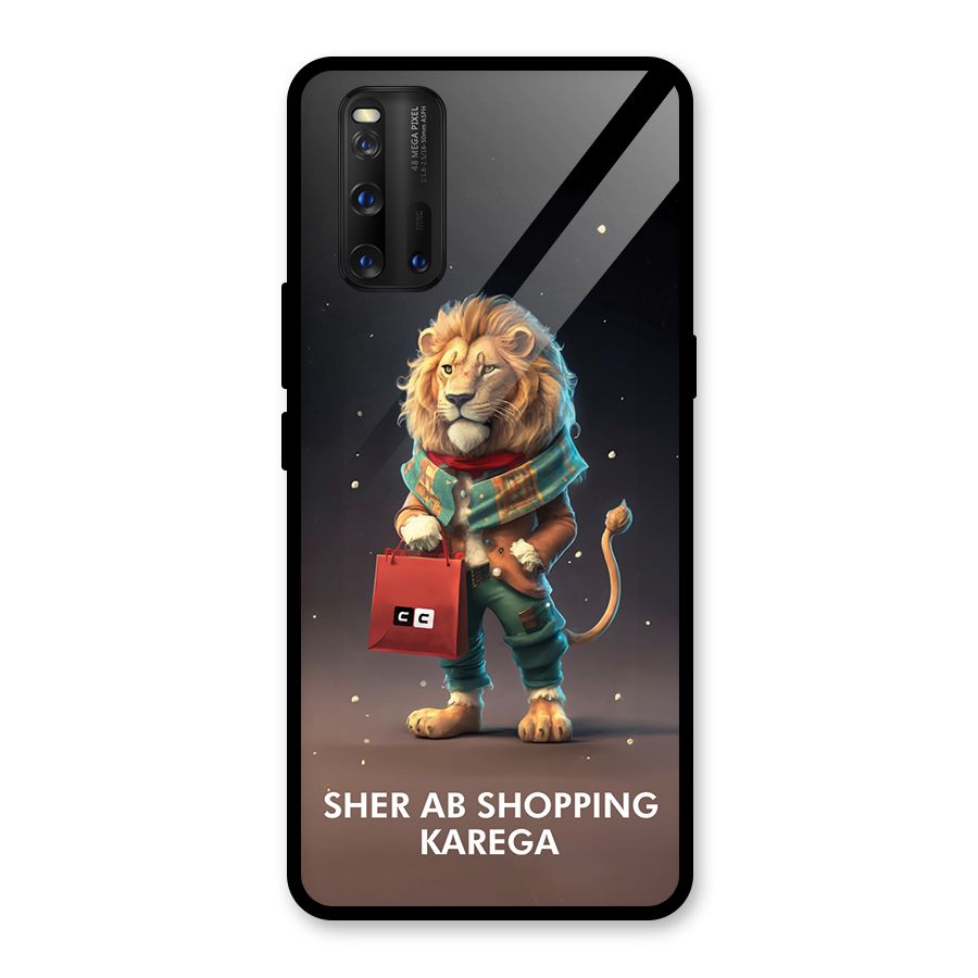 Shopping Sher Glass Back Case for Vivo iQOO 3