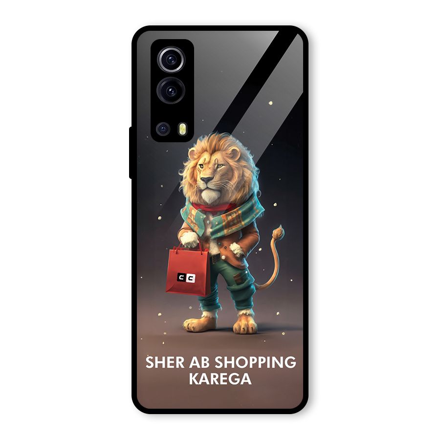 Shopping Sher Glass Back Case for Vivo iQOO Z3