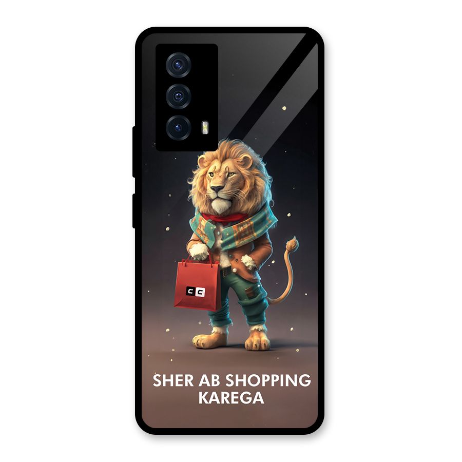 Shopping Sher Glass Back Case for Vivo iQOO Z5