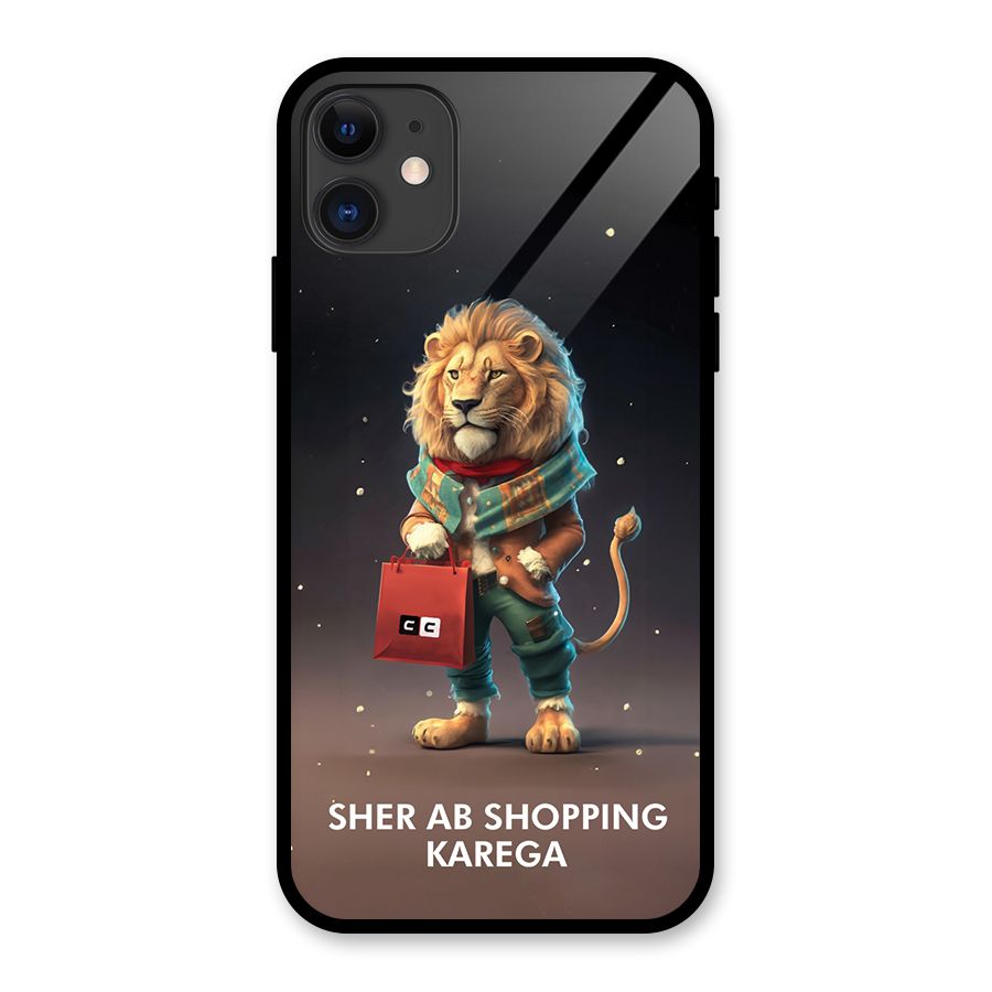 Shopping Sher Glass Back Case for iPhone 11