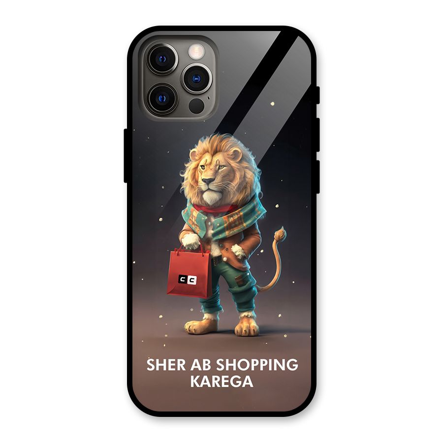 Shopping Sher Glass Back Case for iPhone 12 Pro