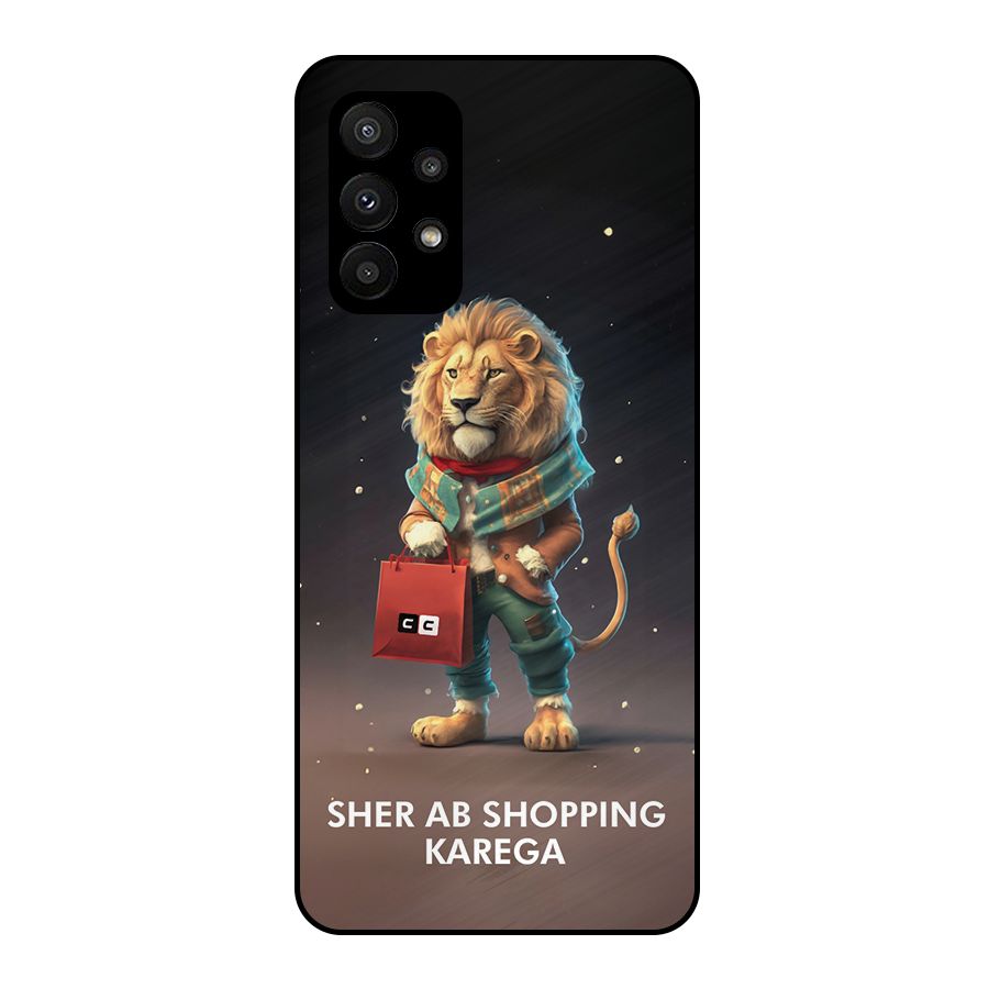 Shopping Sher Metal Back Case for Galaxy A23