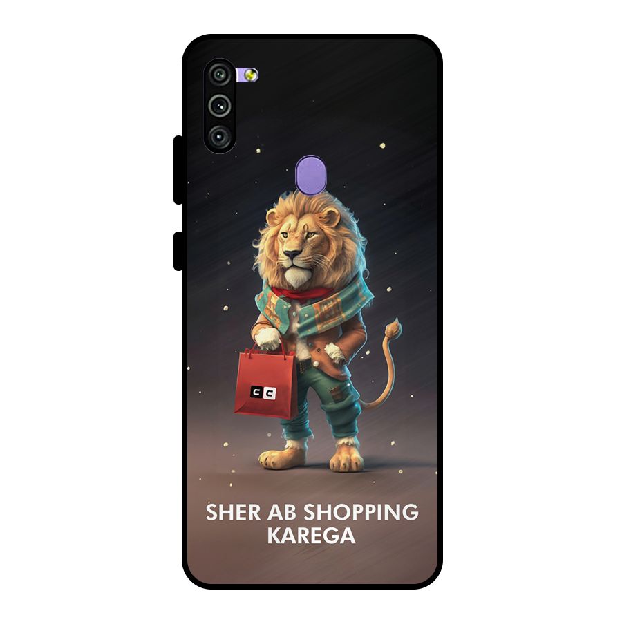 Shopping Sher Metal Back Case for Galaxy M11