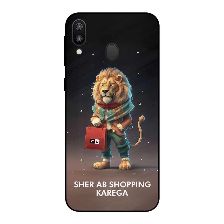 Shopping Sher Metal Back Case for Galaxy M20