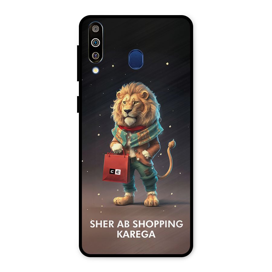 Shopping Sher Metal Back Case for Galaxy M30