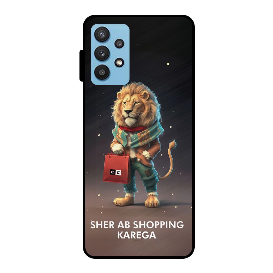 Shopping Sher Metal Back Case for Galaxy M32 5G