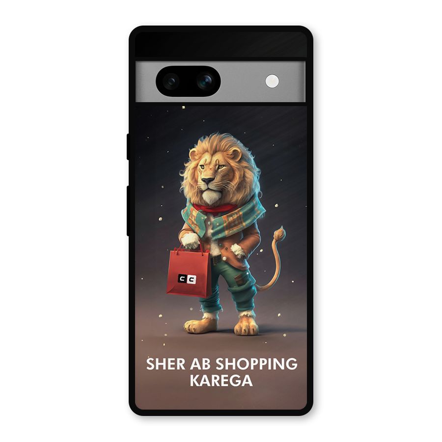 Shopping Sher Metal Back Case for Google Pixel 7a