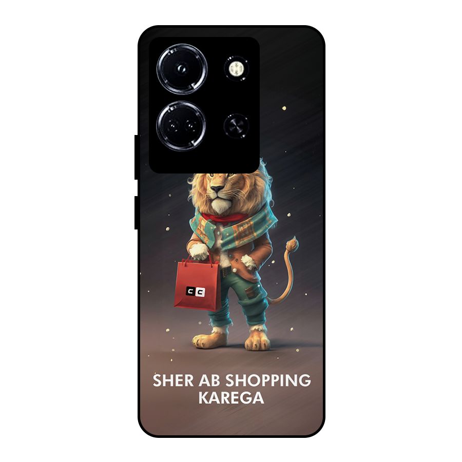 Shopping Sher Metal Back Case for Infinix Note 30 5G