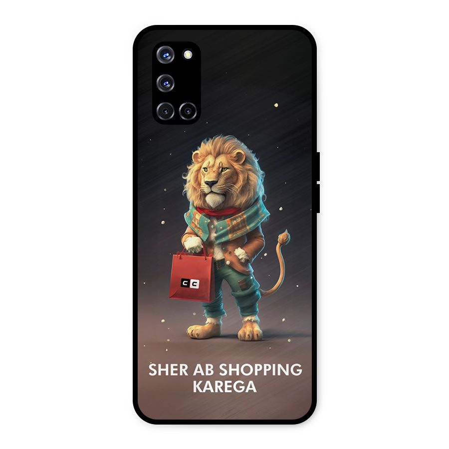 Shopping Sher Metal Back Case for Oppo A52