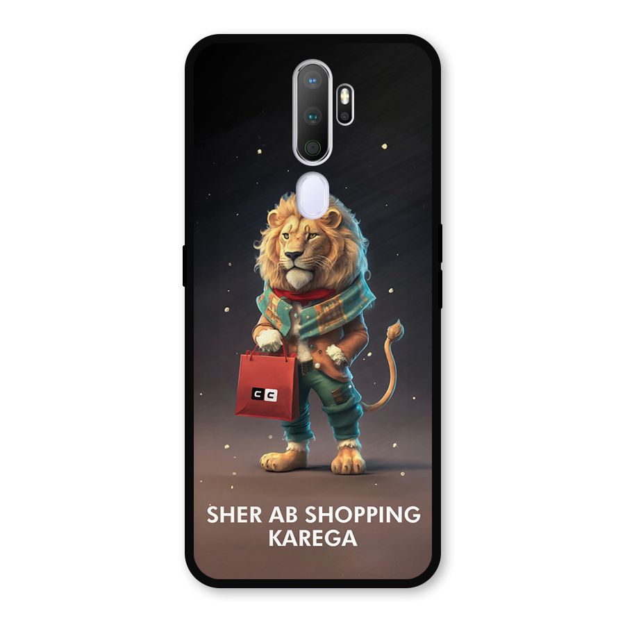 Shopping Sher Metal Back Case for Oppo A9 (2020)