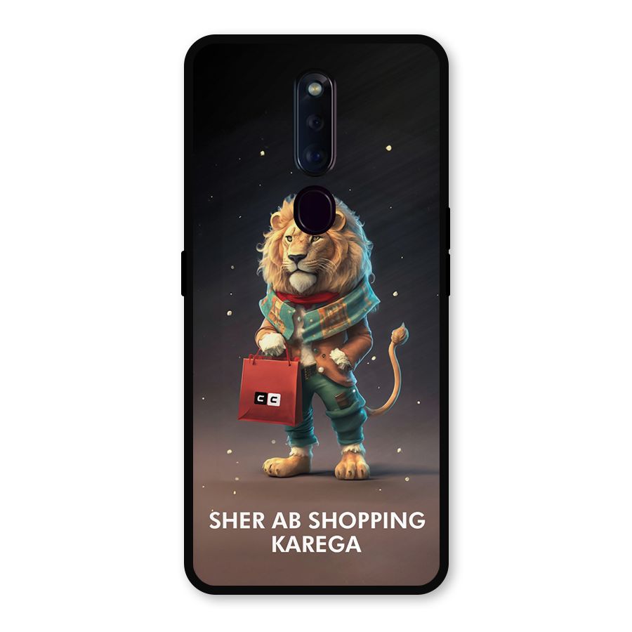 Shopping Sher Metal Back Case for Oppo F11 Pro