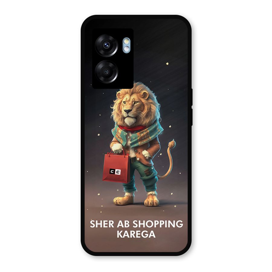 Shopping Sher Metal Back Case for Oppo K10 (5G)