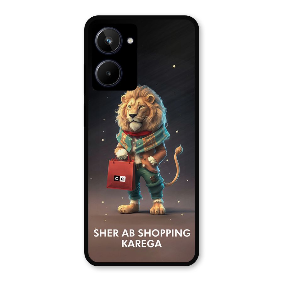 Shopping Sher Metal Back Case for Realme 10