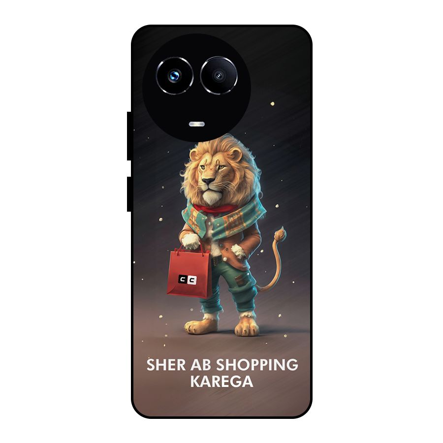 Shopping Sher Metal Back Case for Realme 11 5G