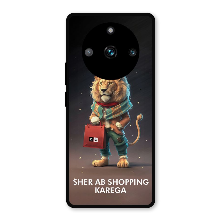 Shopping Sher Metal Back Case for Realme 11 Pro