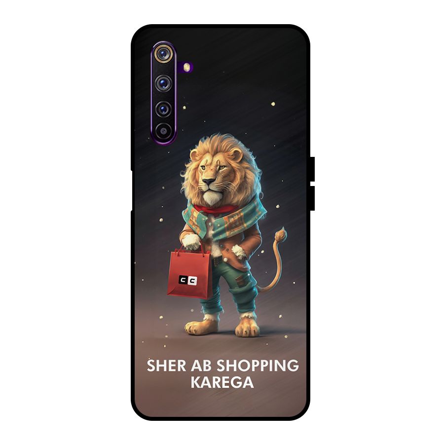 Shopping Sher Metal Back Case for Realme 6 Pro