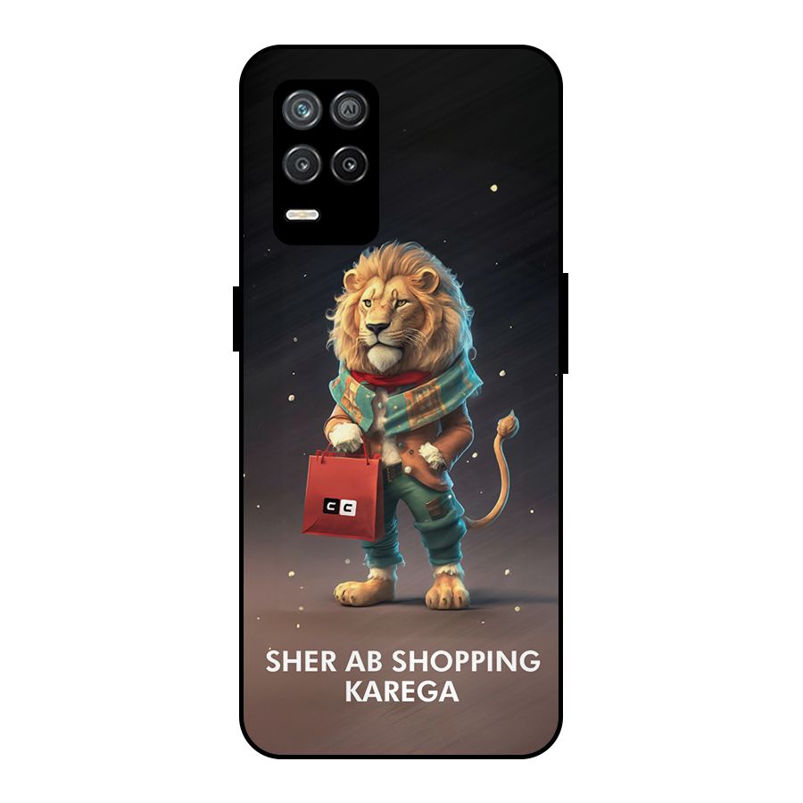 Shopping Sher Metal Back Case for Realme 8 5G