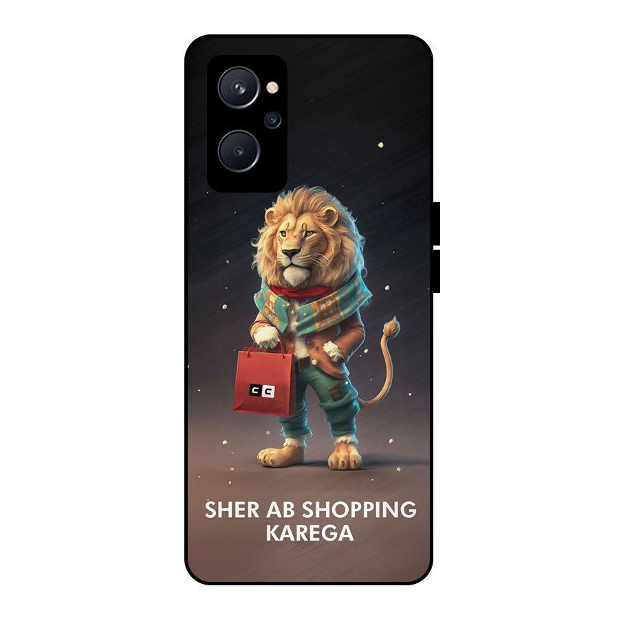 Shopping Sher Metal Back Case for Realme 9i 5G