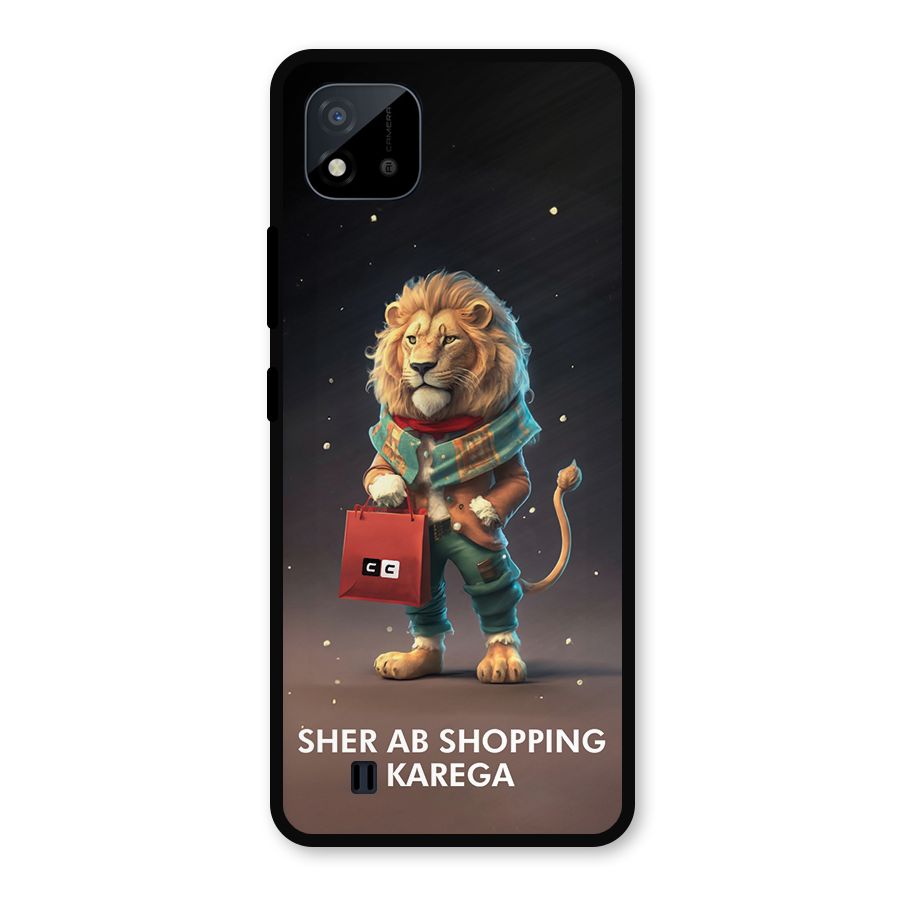 Shopping Sher Metal Back Case for Realme C11 2021