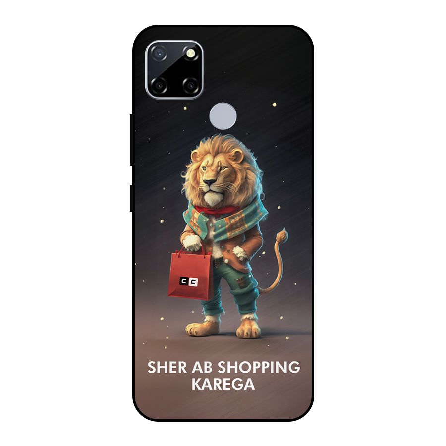 Shopping Sher Metal Back Case for Realme Narzo 20