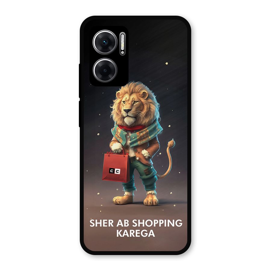 Shopping Sher Metal Back Case for Redmi 11 Prime 5G