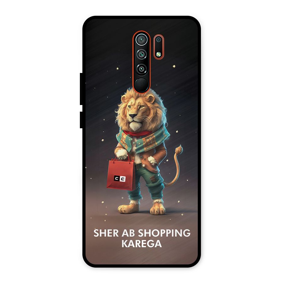 Shopping Sher Metal Back Case for Redmi 9 Prime