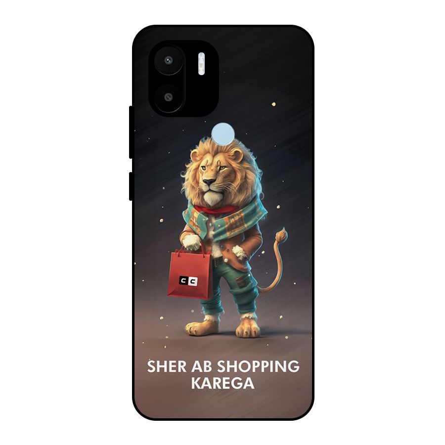 Shopping Sher Metal Back Case for Redmi A2 Plus