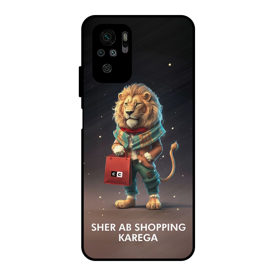 Shopping Sher Metal Back Case for Redmi Note 11 SE