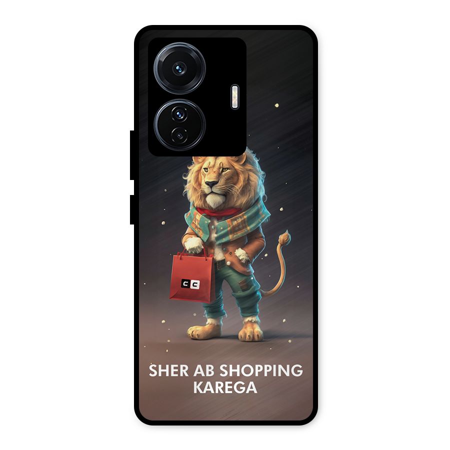 Shopping Sher Metal Back Case for Vivo T1 Pro