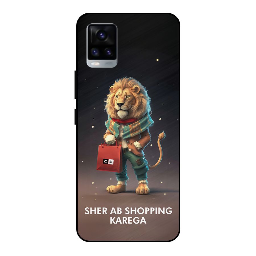 Shopping Sher Metal Back Case for Vivo V20 2021
