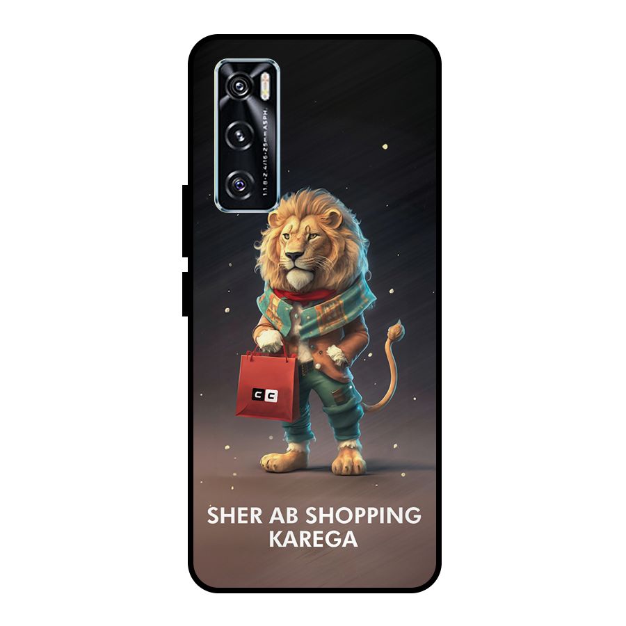Shopping Sher Metal Back Case for Vivo V20 SE