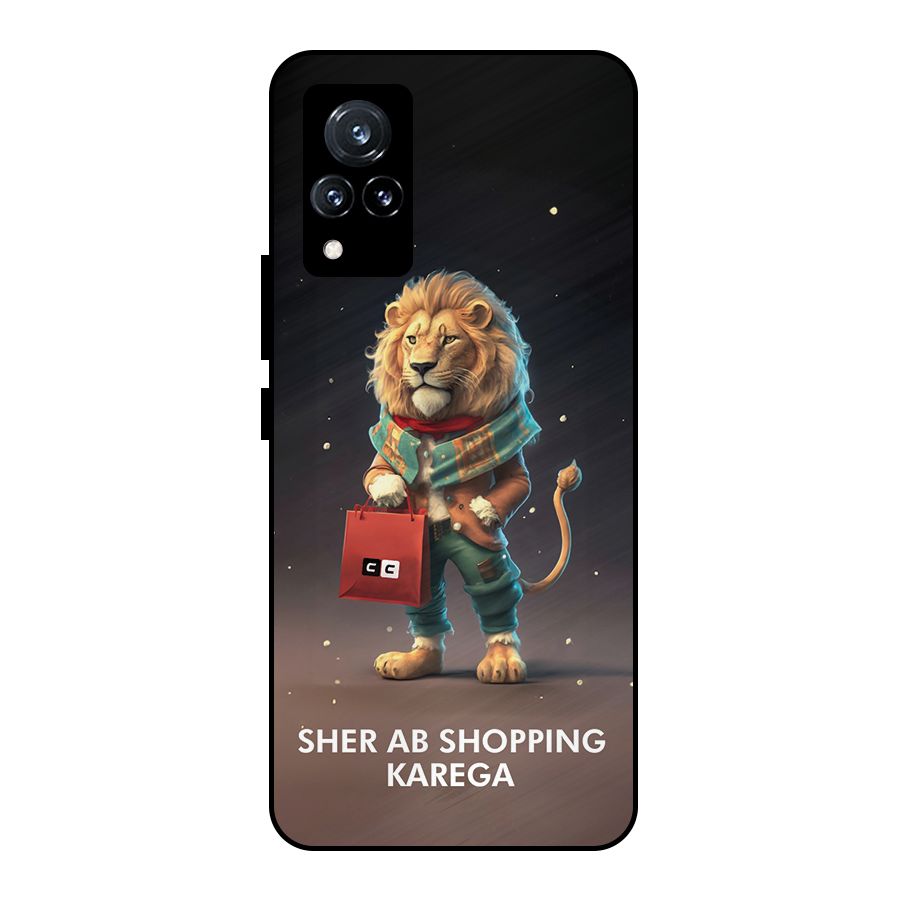 Shopping Sher Metal Back Case for Vivo V21 5G
