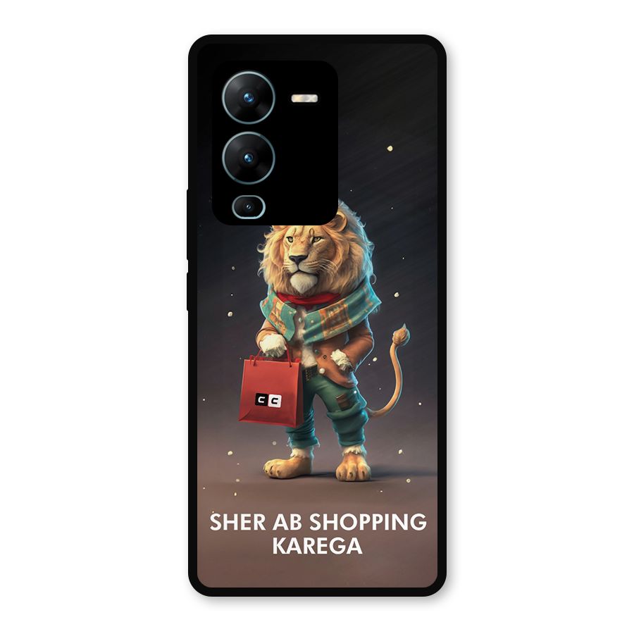 Shopping Sher Metal Back Case for Vivo V25 Pro