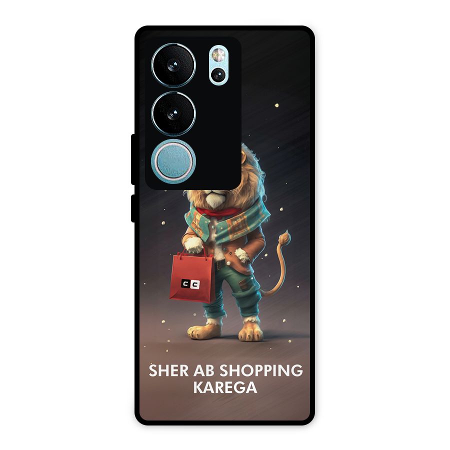 Shopping Sher Metal Back Case for Vivo V29 Pro
