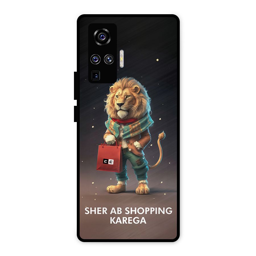 Shopping Sher Metal Back Case for Vivo X50 Pro