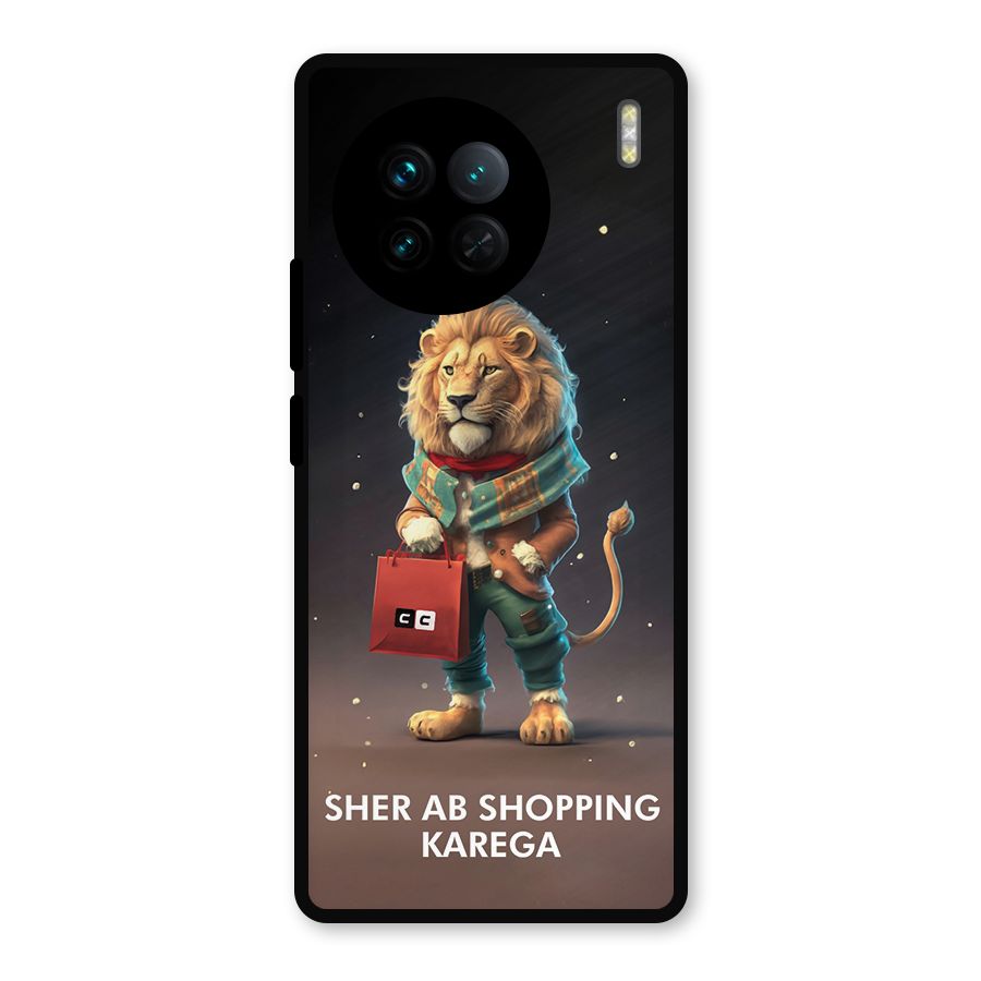 Shopping Sher Metal Back Case for Vivo X90