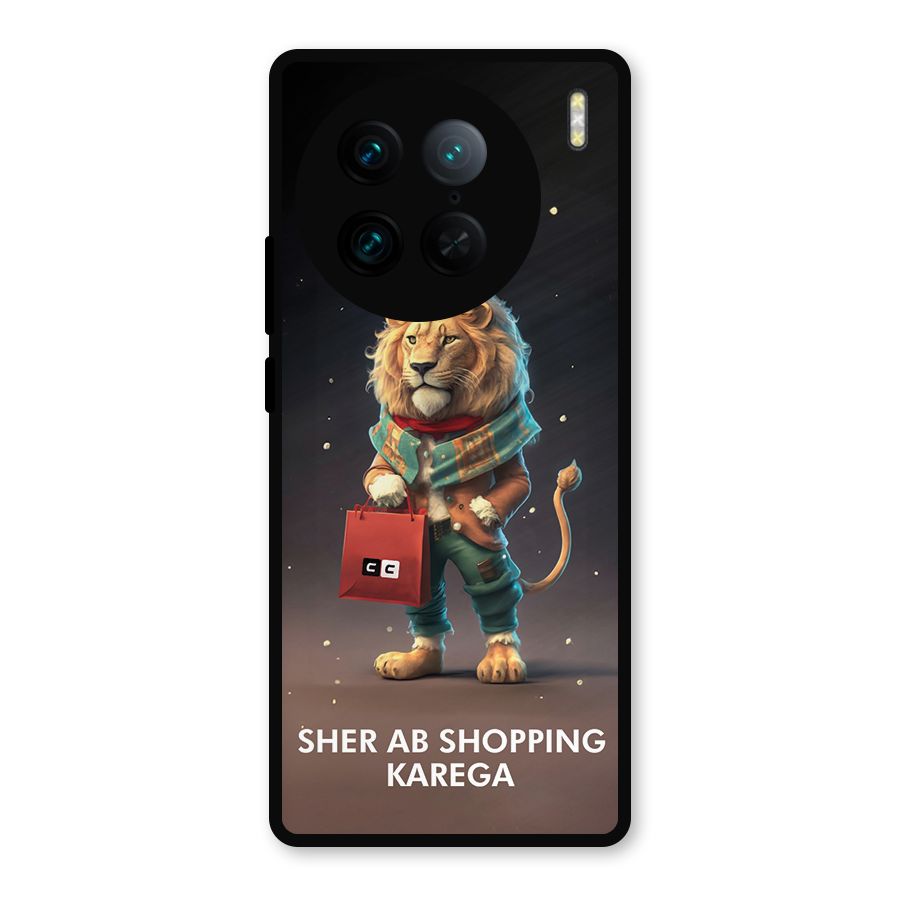 Shopping Sher Metal Back Case for Vivo X90 Pro