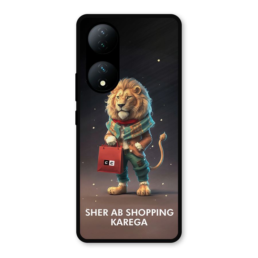 Shopping Sher Metal Back Case for Vivo Y100a