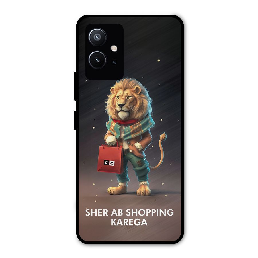 Shopping Sher Metal Back Case for Vivo Y75 5G