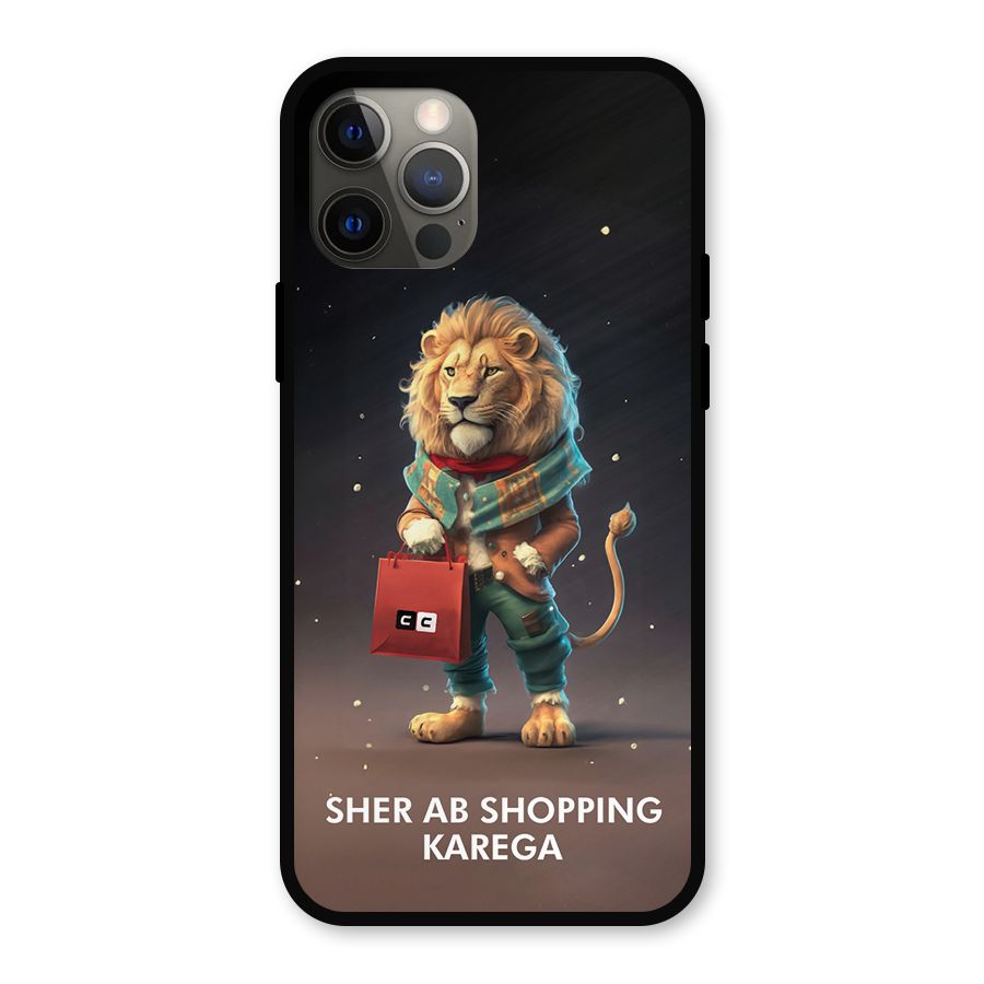 Shopping Sher Metal Back Case for iPhone 12 Pro